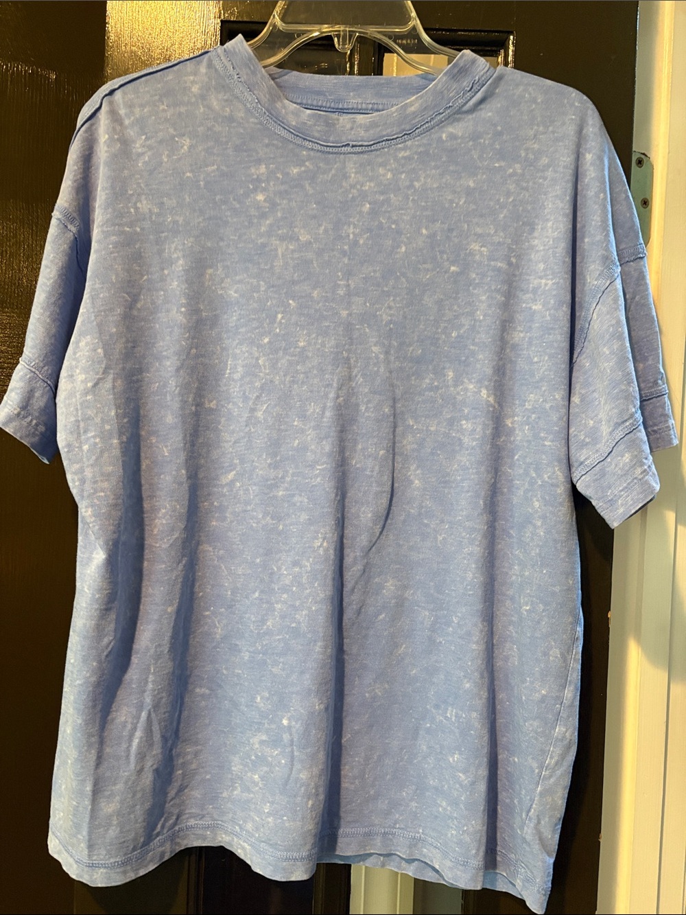 aerie Light Blue Mineral Wash Short Sleeve Tee